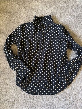 J. CREW - polka dot blouse